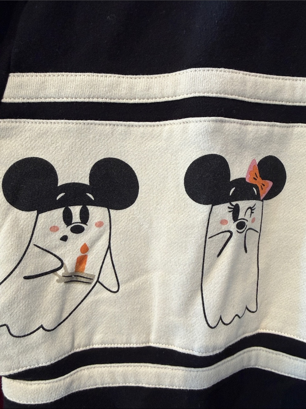 Disney HER UNIVERSE Mickey and Minnie Mouse ghost quarter zip 1X - Picture 4 of 9